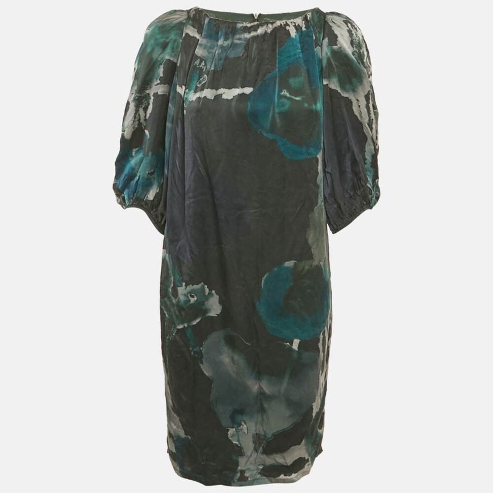 Max Mara Multicolor Printed Silk Shift Dress S